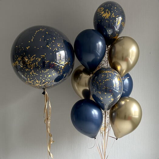 Designer set blue Navy with good , balloons for men