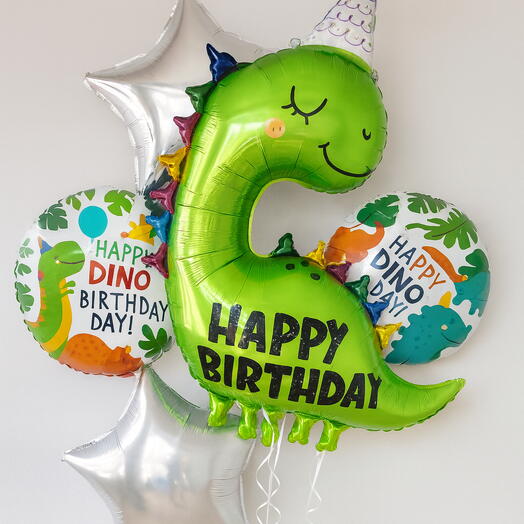 Dino Happy Birthday (set of 5 balloons)