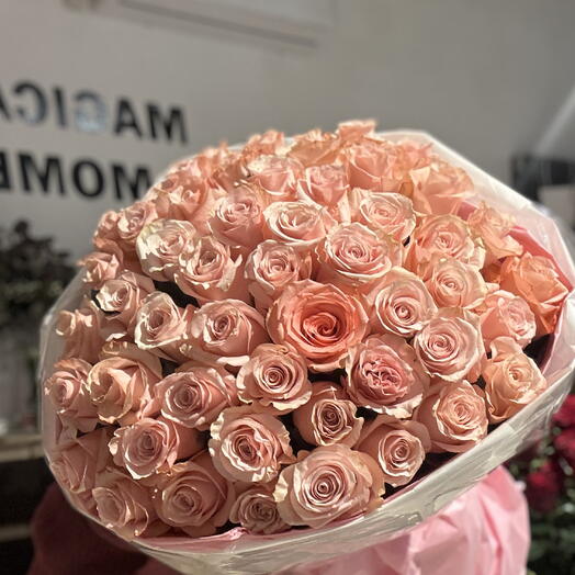 Bouquet of a pink rose