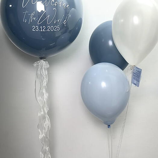 Set of balls with a color and an inscription of your choice