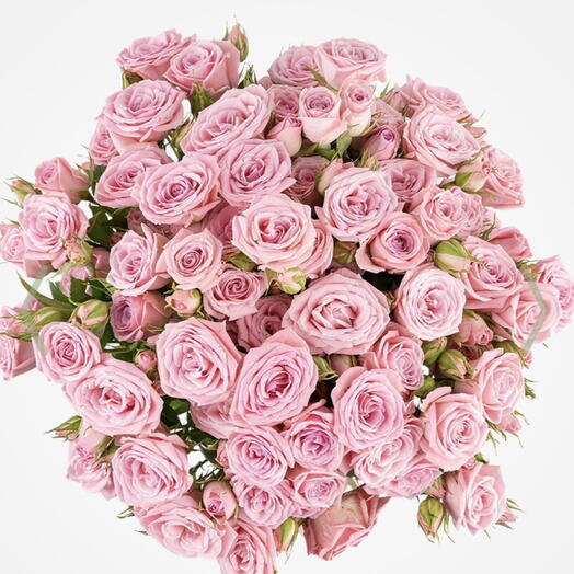 Bouquet of 17 bush roses colour mix