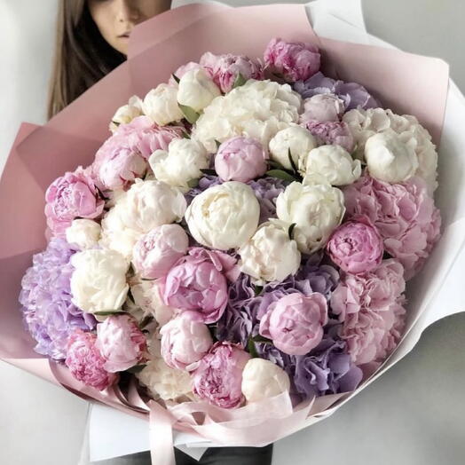 Duo bouquet Peonies   Hortensia