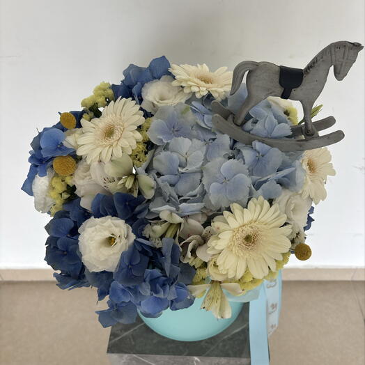 Baby boy!- bouquet for birth or Brit
