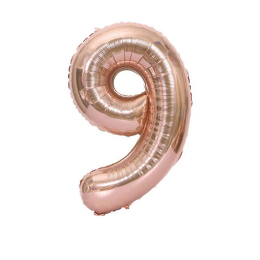 Large 60 cm Balloon Number 9