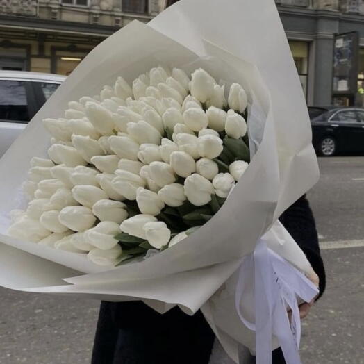 White tulips