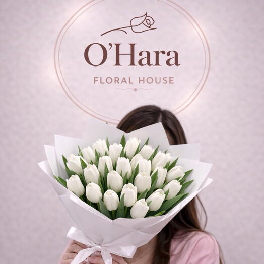 Mono Tulpen weis - 35