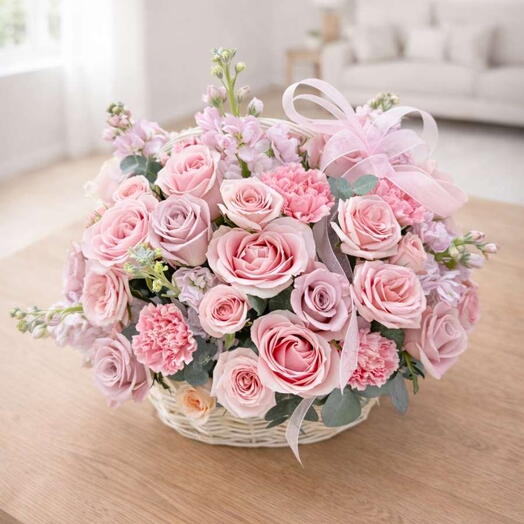 Flower Basket The Lady Pink