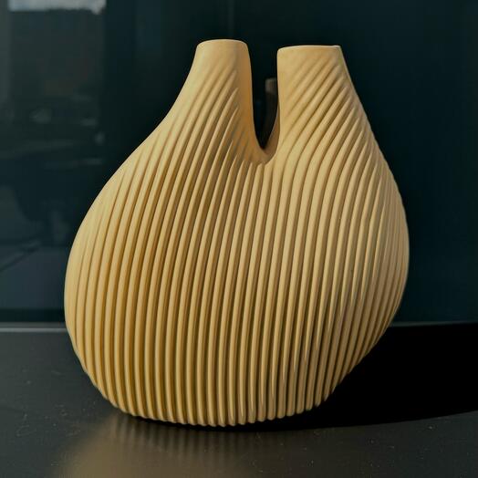 W S CHAMBER JARRÓN BEIGE CLARO