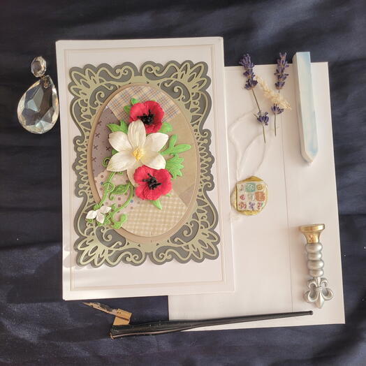 Handmade 3D greeting card