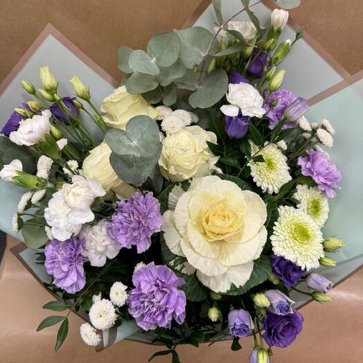 Lilac - white bouquet