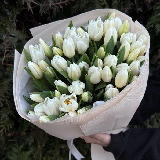 45 Tulip - White