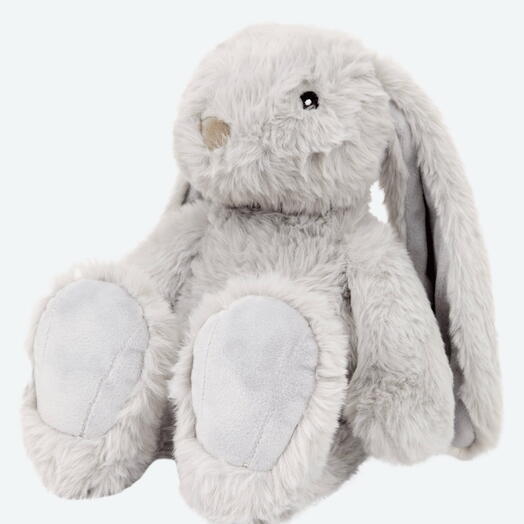 Szary zając pluszak