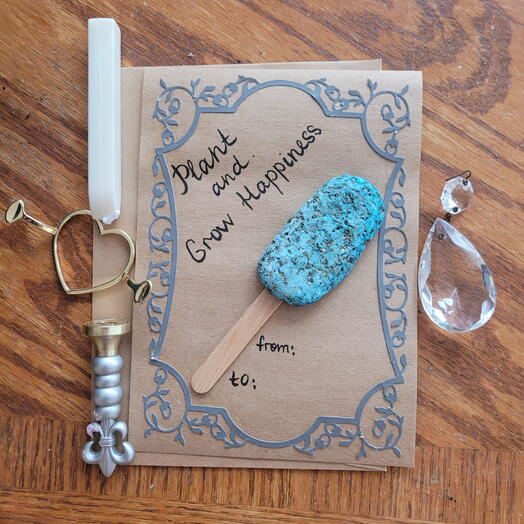 Gard - gift tag with wild flowers seeds