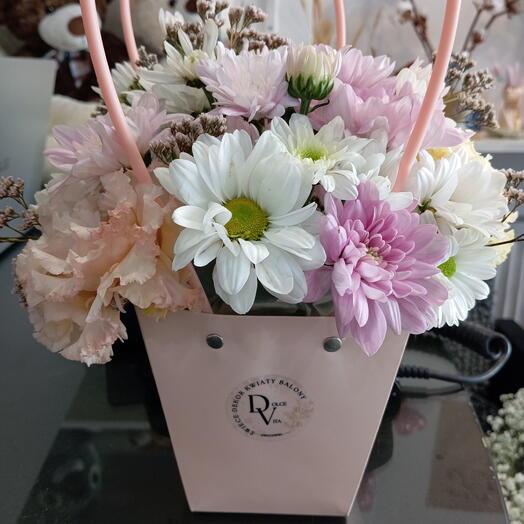 Çanta - Karışık çiçekler