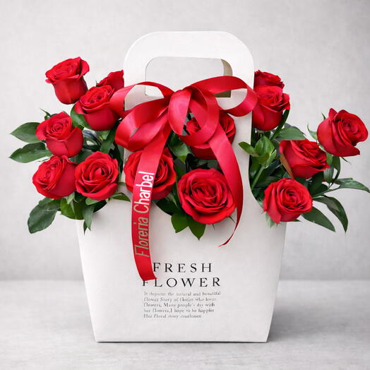 🌹 Květinova kabelka "Rouge Elegance"