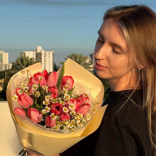 Тюльпаны Ромашка