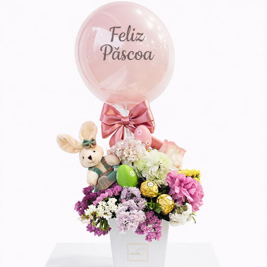 Flores e Coelhos de Pascoa