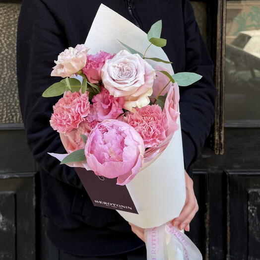 Peony, rose, Eustoma