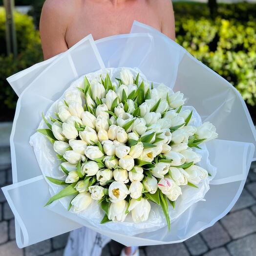 White tulips