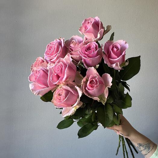 10 Pink Roses