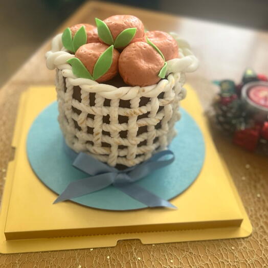 Tangerine Basket Cake