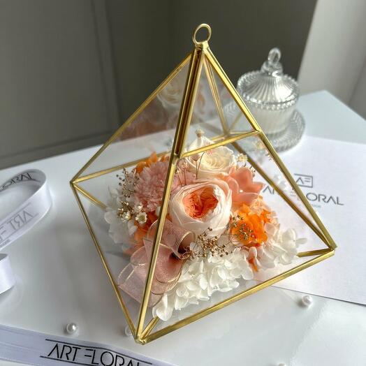 Blumen Terrarium "Rosetraum-Pyramide"