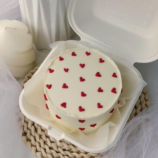 Bento Cake with Hearts