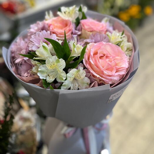 Pembe-beyaz buket 💓