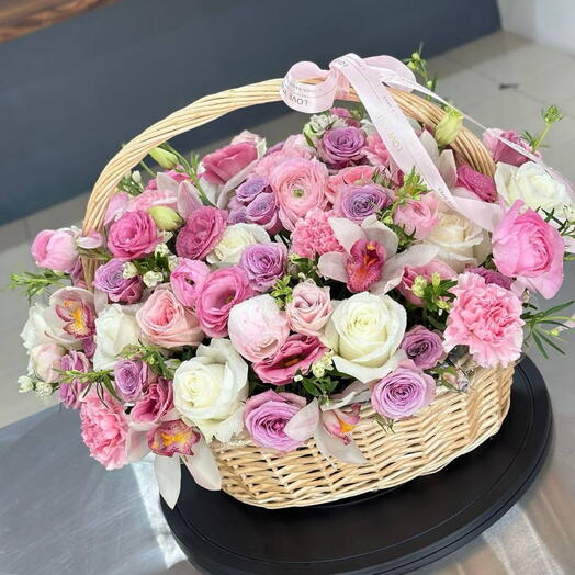 Pink Symphony Basket
