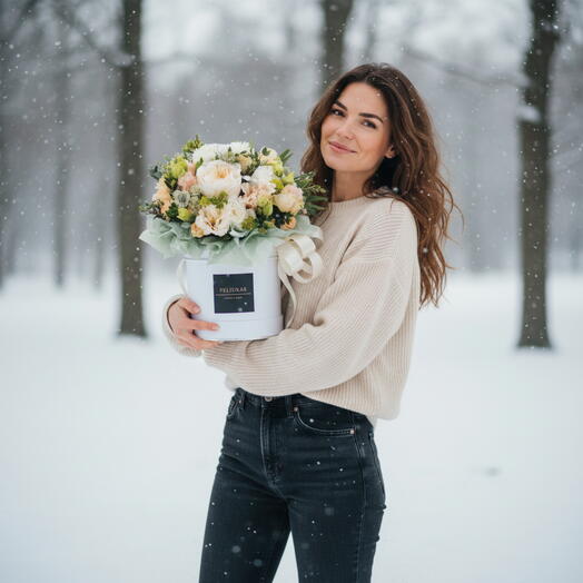 Flower Box "White Queen"