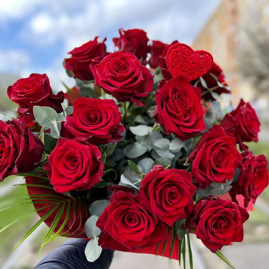 10 piece red rose