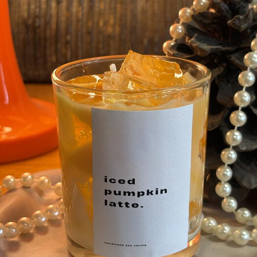 Candle Iced Pumpkin latte