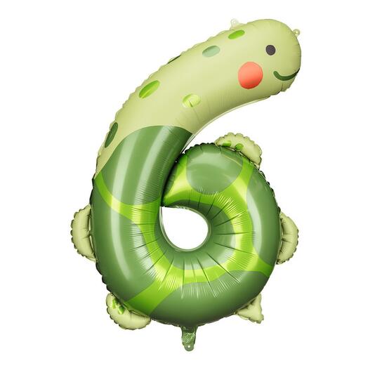 Kids foil balloon numer 6