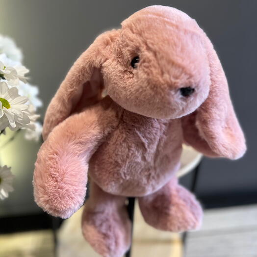 Зайчик розовый