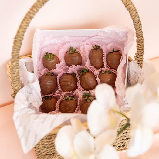 Strawberry in chocolate