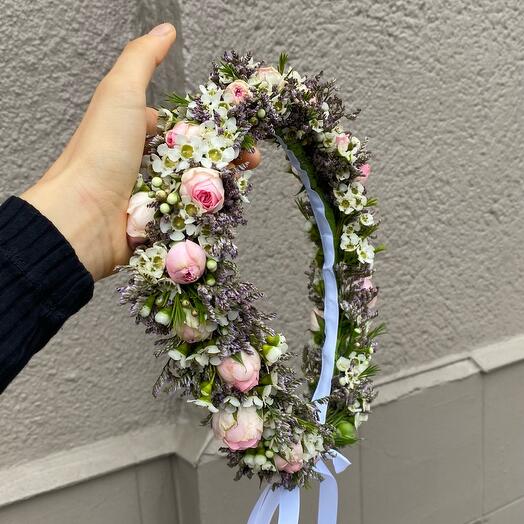 Wreath with buttonhole