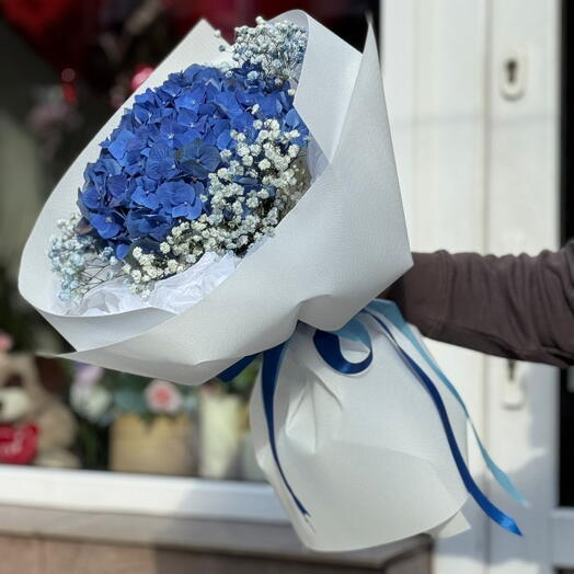 Bukiet z Hortensii i gipsowki