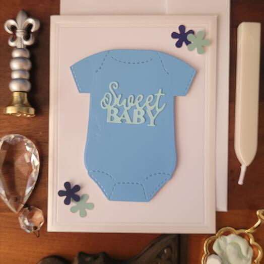 Baby boy note card