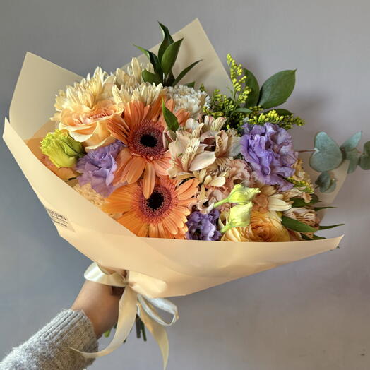 Ramo mediano Damasco lila