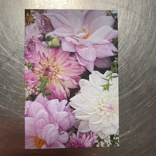 Liten kort passande din bukett