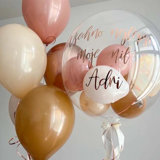 Balloon Set Desert Rose