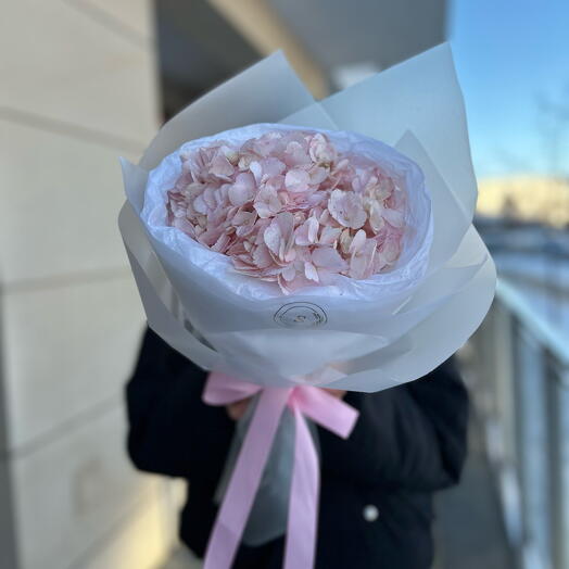 Pink hydrangea bouquet