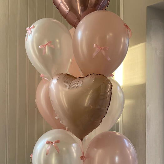 Cute Balloon Cluster with Bows