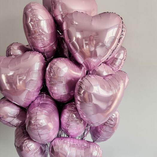 30 foil hearts (colors to choose from)