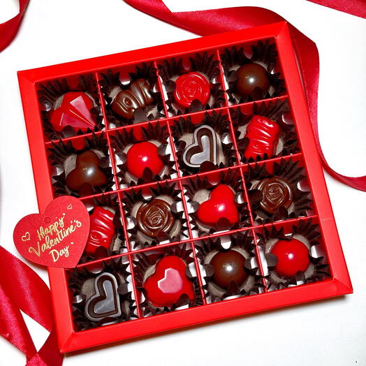 Luxury Chocolate Pralines Gift Box 16 pcs