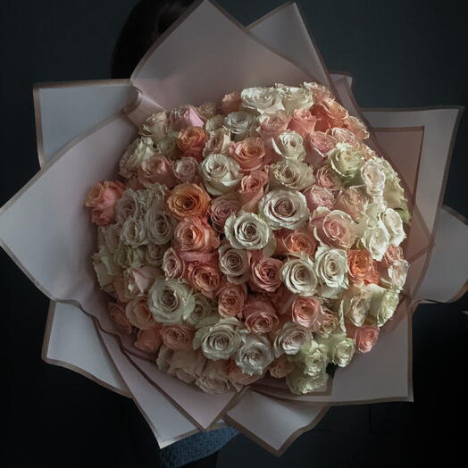 101 Pastel Roses, 50-60сm