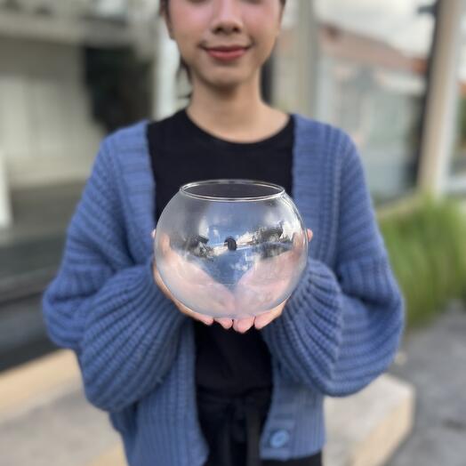 Vase Ball Luna Round