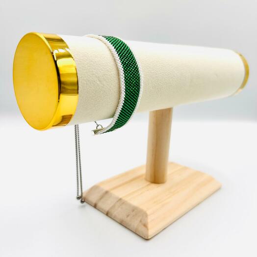 İki rəngli bilərzik tənzimlənən qapaqla 💎💚 İki rəngli bilərzik tənzimlənən qapaqla