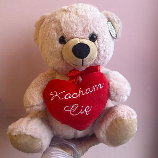 Orsetto crema con cuore