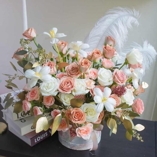 Flower Box Opulence Feather
